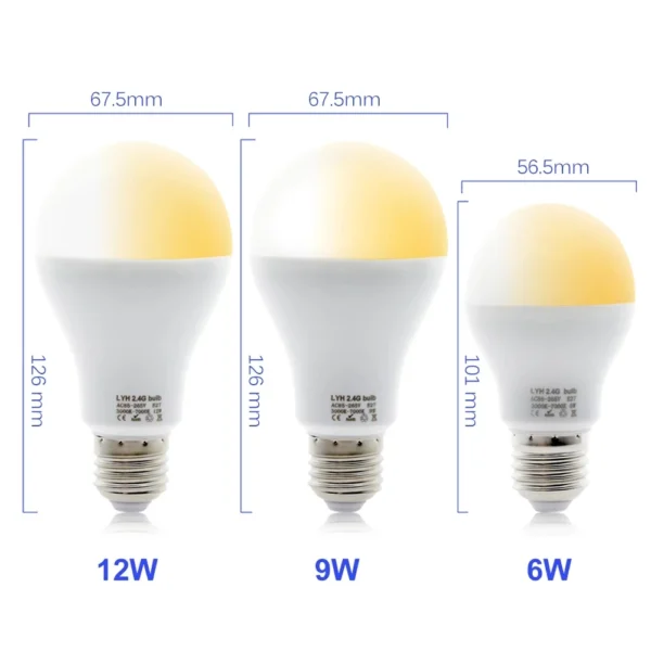 Remote Control Smart LED Bulb E27