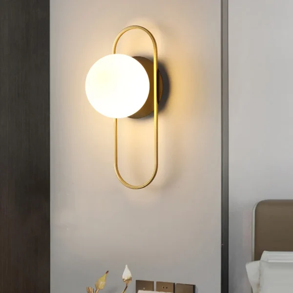 Nordic Glass Ball LED Wall Light