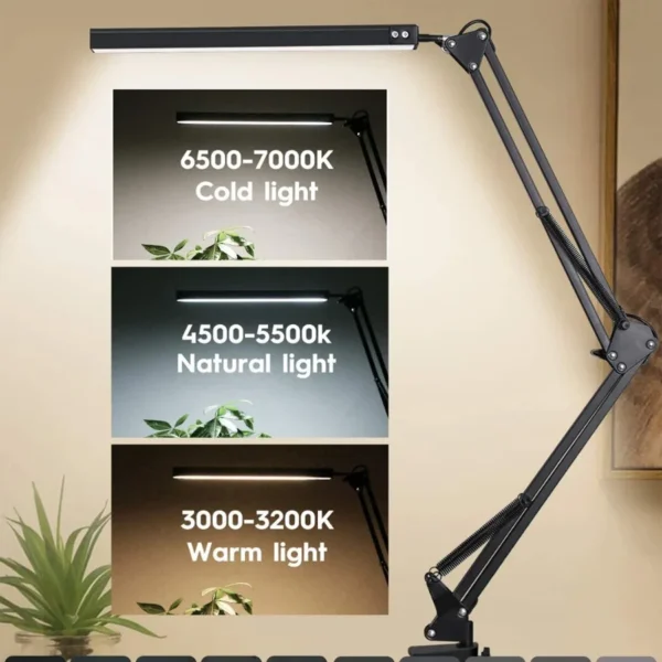 LED Desk Lamp with Clamp Swing Arm