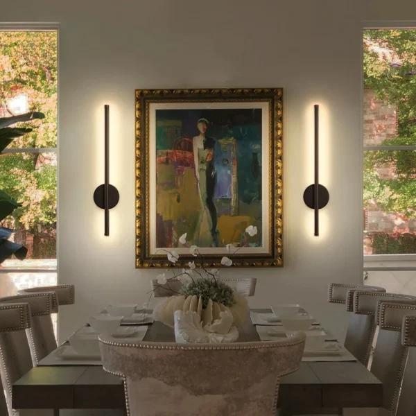 Magnetic Rechargeable Wall Lamp Black and Gold