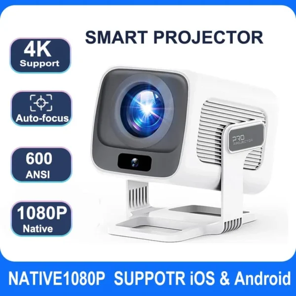 Huaweishi 4K Projector Android Native Portable 1080P