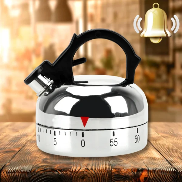60 Minutes Kitchen Timer Kettle shaped