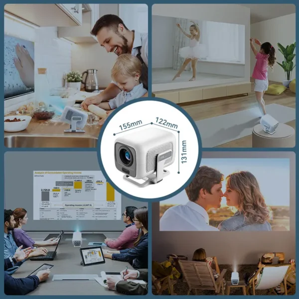 Huaweishi 4K Projector Android Native Portable 1080P