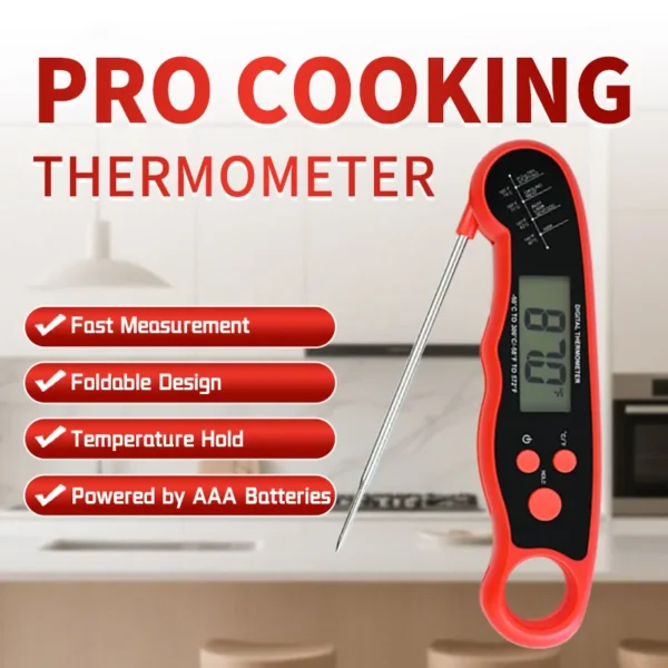 Digital Food Thermometer for Cooking and Baking
