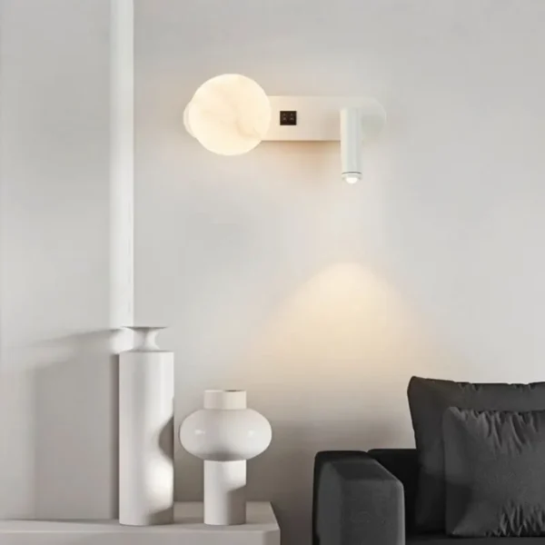 Wall lamp Nordic modern black and white minimalist