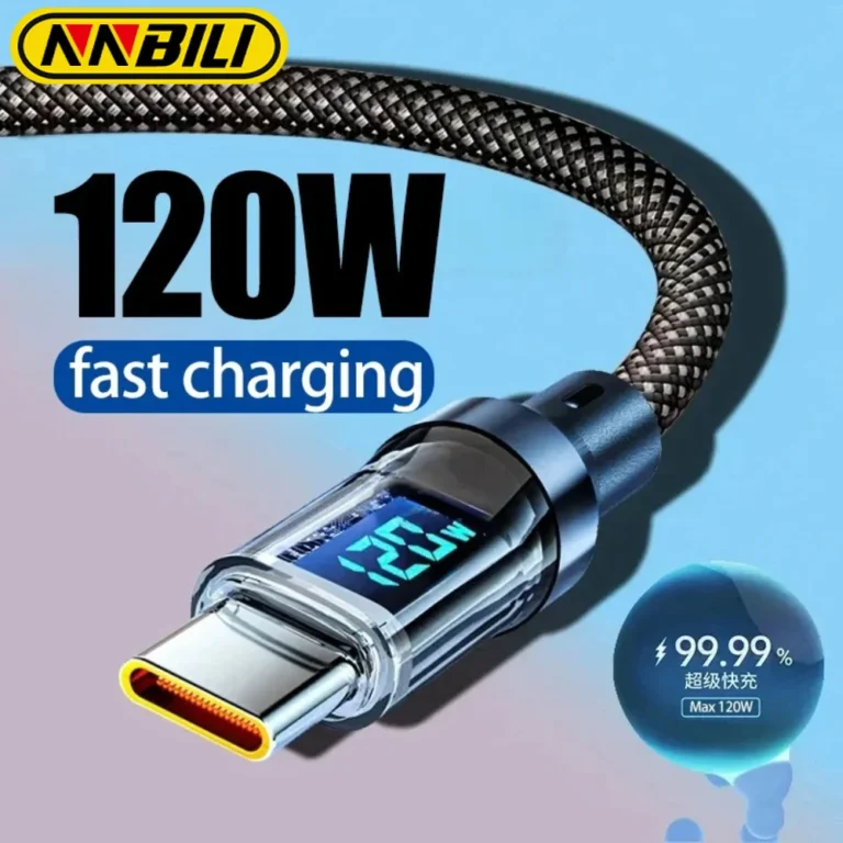 NNBILI New 120W LED Digital Display Quick Charge USB Type C